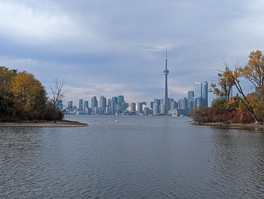 views from Toronto Islands of the downtown skyline