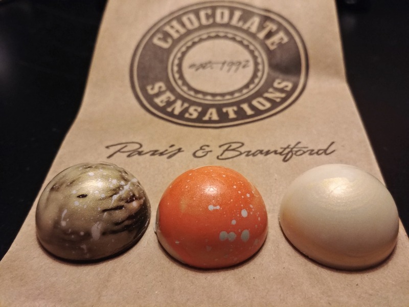 selection of chocolates from Chocolate Sensations