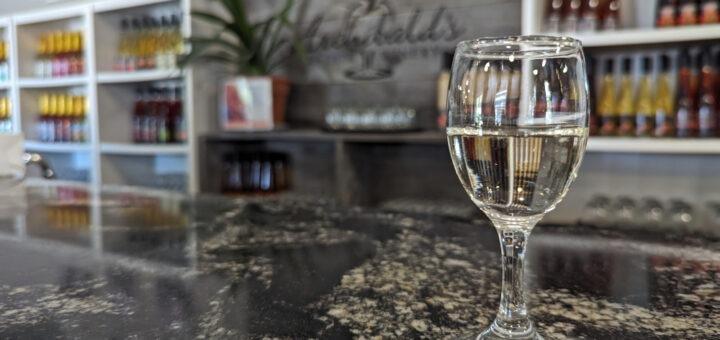 cider tasting at Archibald Orchards & Estate Winery