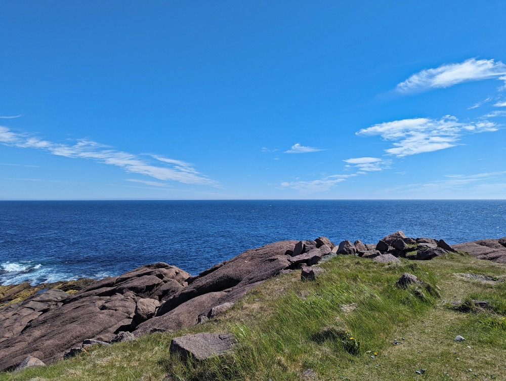 Rocky coastline that's known as Cape Spear.