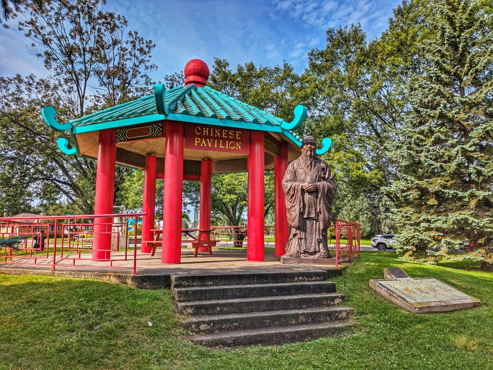 Chinese Pavilion at the International Friendship Gardens in Thunder Bay