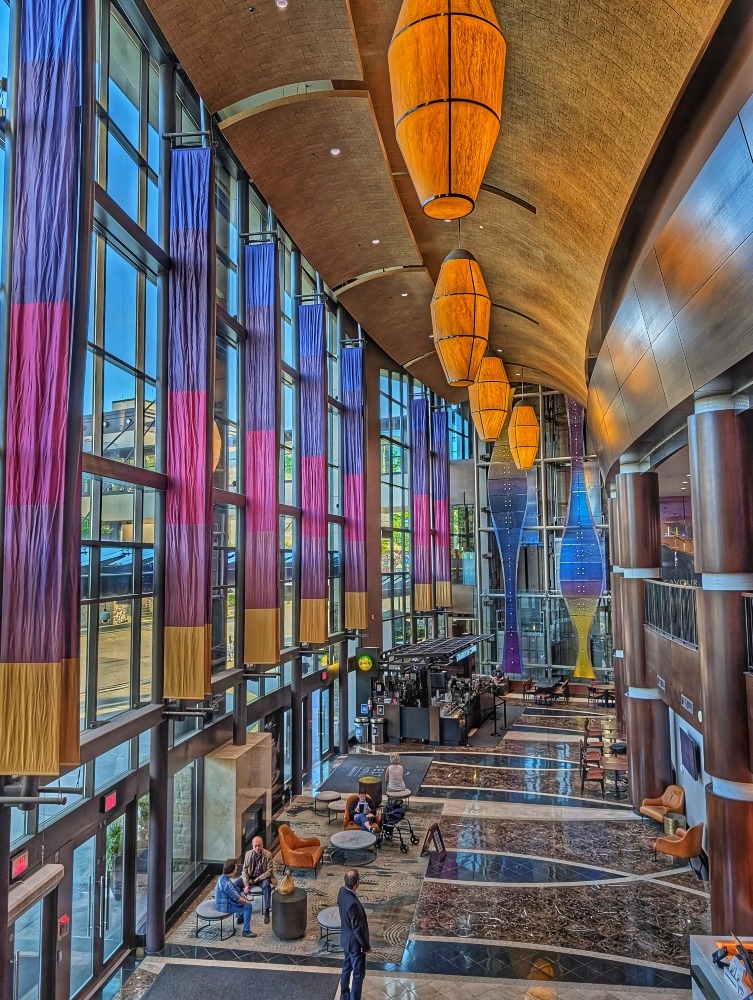 the lobby of Delta Hotels Burnaby