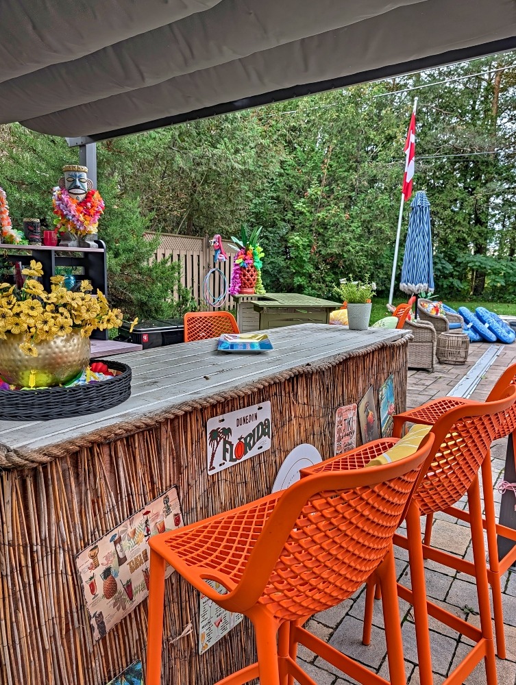 tiki bar at The Old Mill Manor